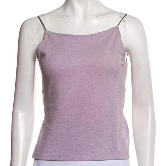 Maryam Nassir Zadeh Purple Square Neckline Backless + Sleeveless Top - Picture 1 of 7